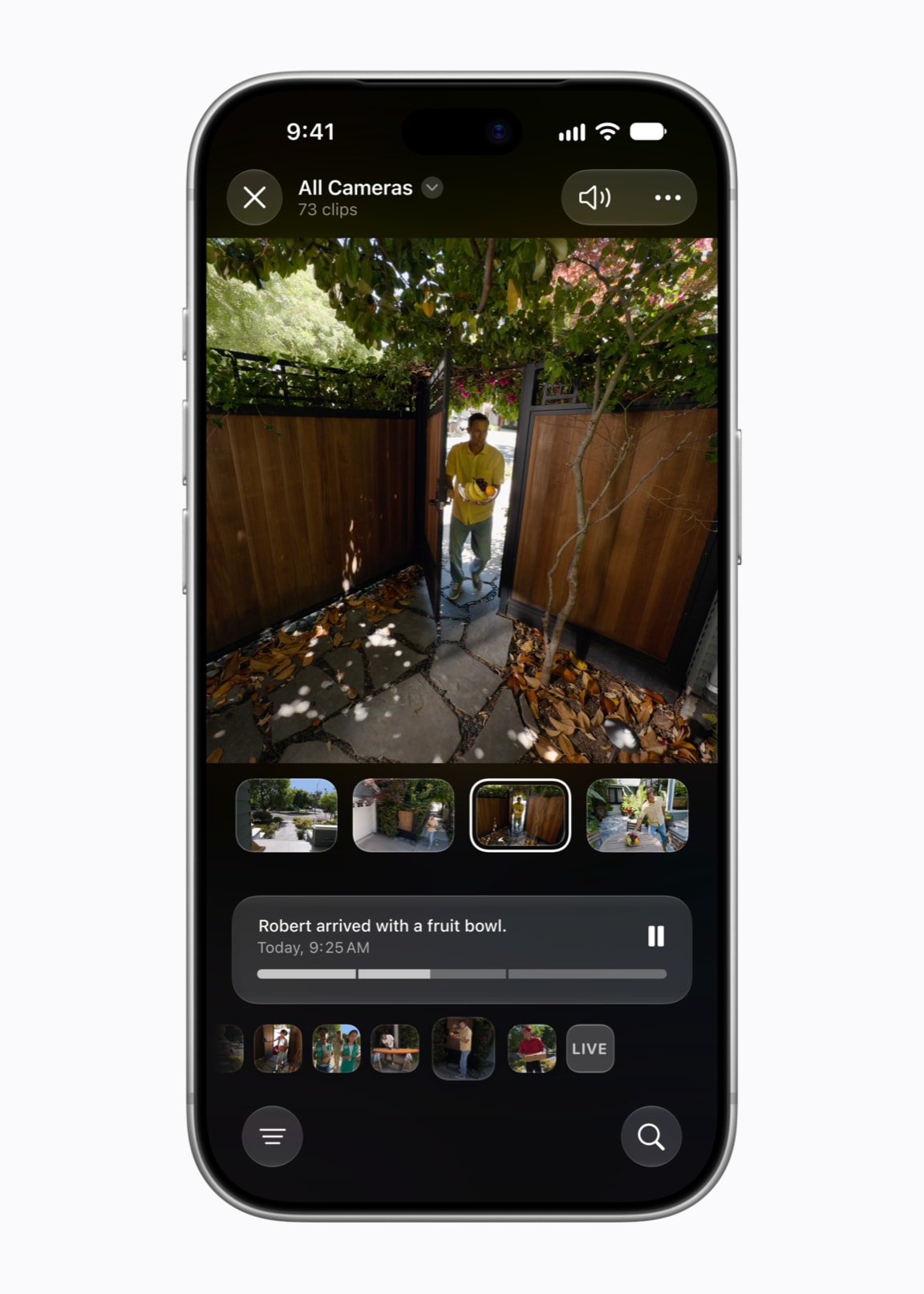 Apple Intelligence in der Home App mit generierten Videobeschreibungen