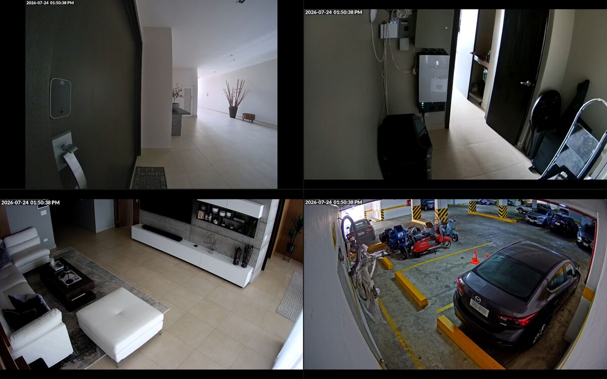 Kiosk Satellite zeigt mehrere Home Assistant Kamerastreams in einer Ansicht