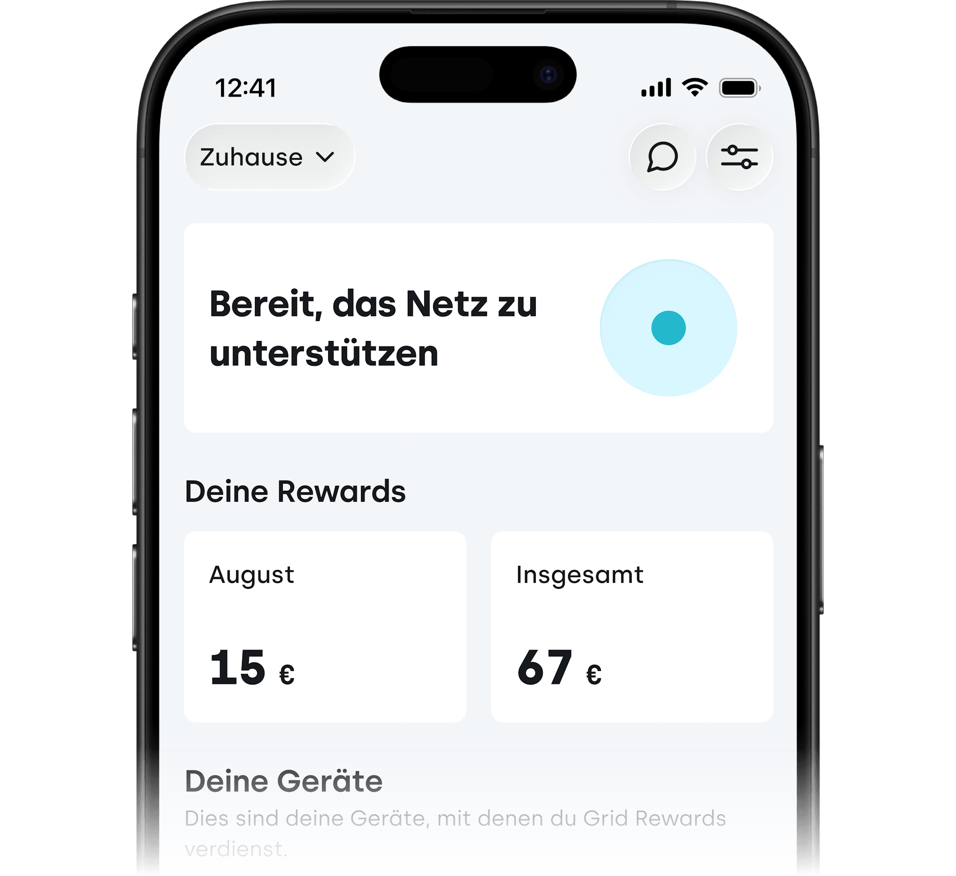 Tibber Grid Rewards in der App für flexibles E-Auto-Laden
