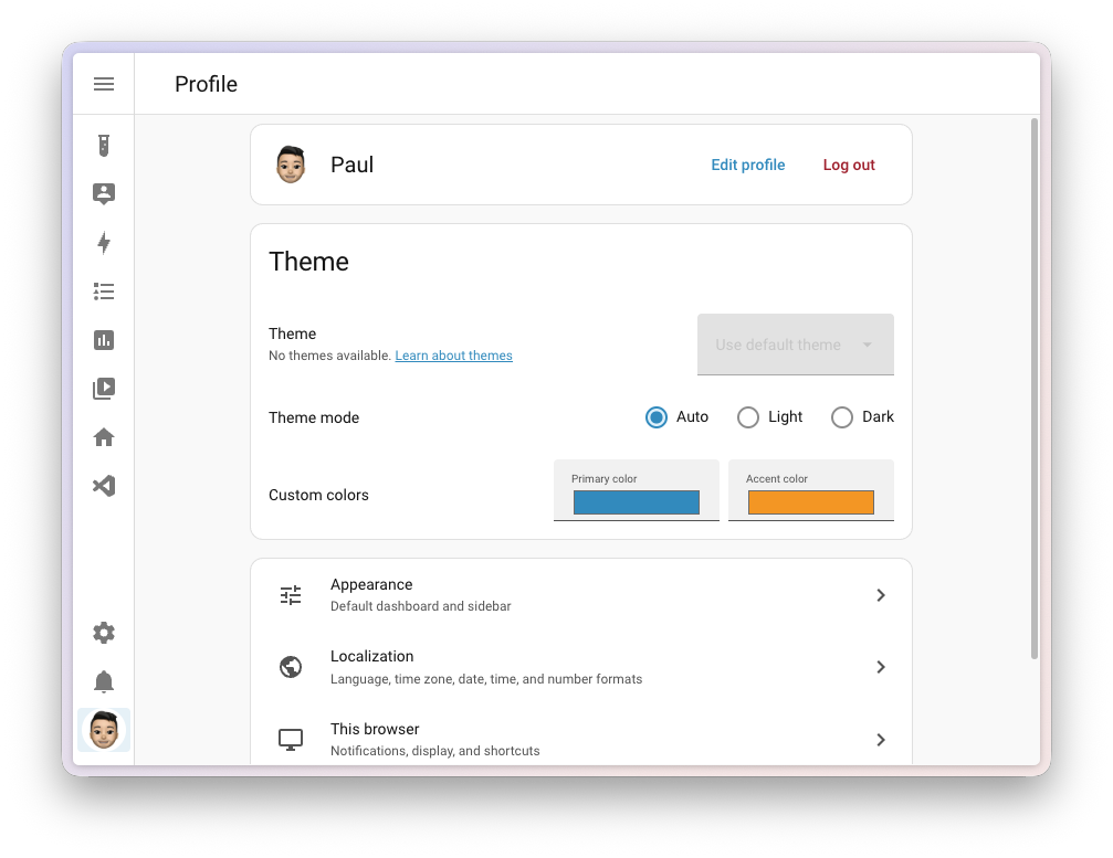 Neu gestaltete Profilseite in Home Assistant 2026.10