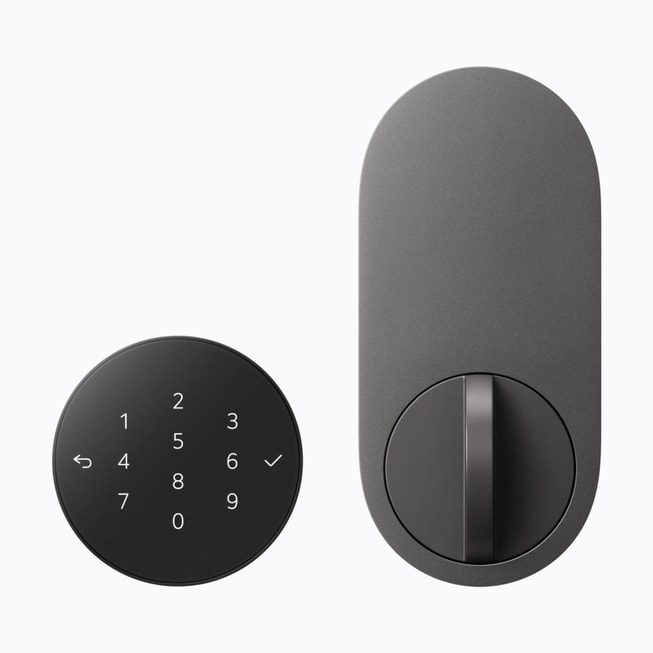 LG Smart Deadbolt Lock mit Zahlencode und rundem motorischem Schließmechanismus